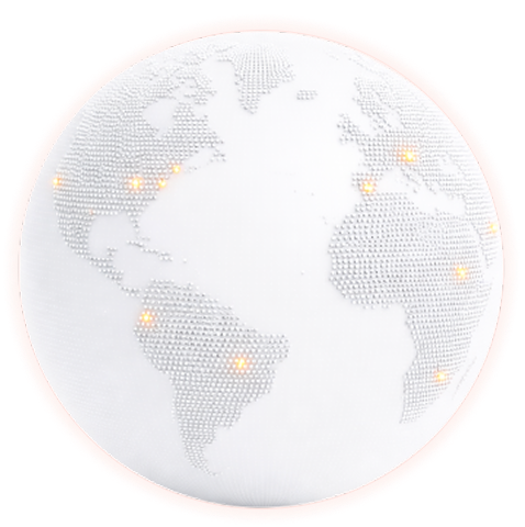 Global export capability earth illustration