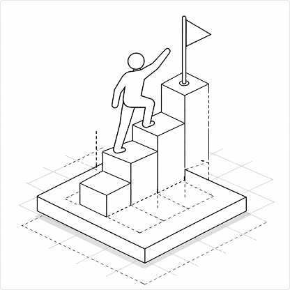 Looking ahead future manufacturing growth illustration